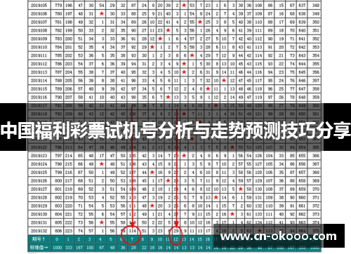 中国福利彩票试机号分析与走势预测技巧分享